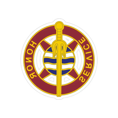 354 Transportation Battalion (U.S. Army) REVERSE PRINT Transparent Die-Cut STICKER - The Sticker Space