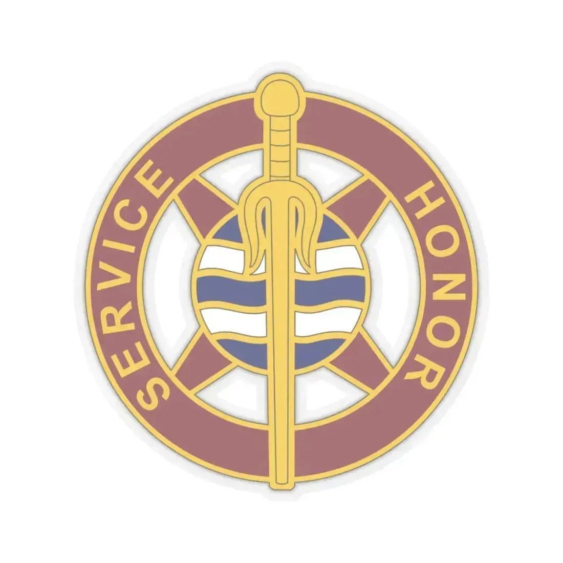 354 Transportation Battalion (U.S. Army) STICKER Vinyl Kiss-Cut Decal 4 Inch Transparent - The Sticker Space