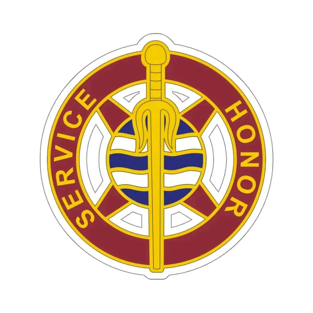 354 Transportation Battalion (U.S. Army) STICKER Vinyl Kiss-Cut Decal 4 Inch White - The Sticker Space