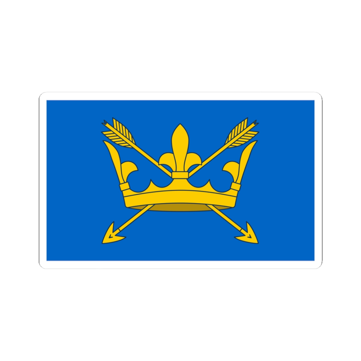 County Flag of Suffolk (England) STICKER Vinyl Kiss-Cut Decal
