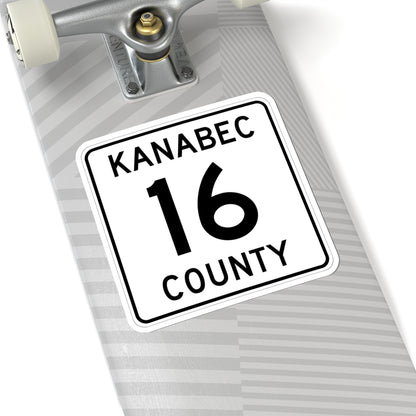 Kanabec County 16 MN (Minnesota) (Road Sign) STICKER Vinyl Kiss-Cut Decal