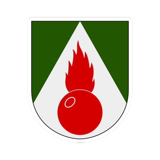 Artilleriregementet 923. kompaniet vapen (Sweden) (Coat of Arms) STICKER Vinyl Kiss-Cut Decal