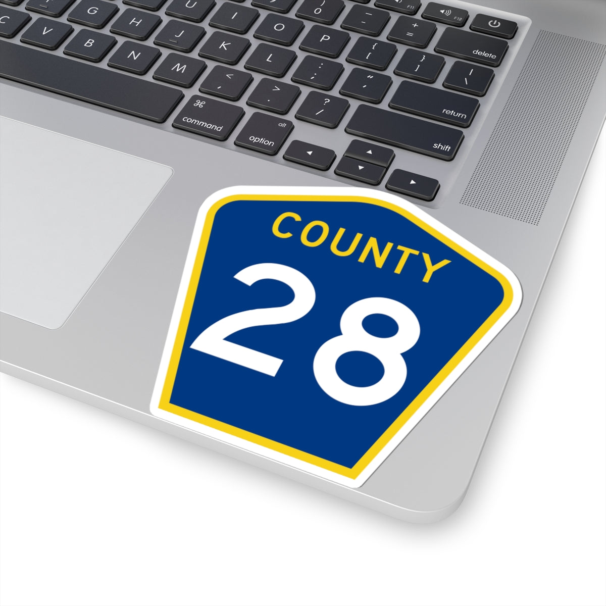 County 28 MN (Minnesota) (Road Sign) STICKER Vinyl Kiss-Cut Decal