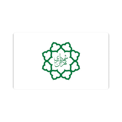 Flag of Tehran (Iran) STICKER Vinyl Kiss-Cut Decal
