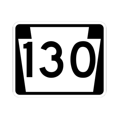 PA-130 (Pennsylvania) (Road Sign) STICKER Vinyl Kiss-Cut Decal