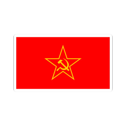 Communist Party of Burma flag 1970 (Myanmar) STICKER Vinyl Kiss-Cut Decal