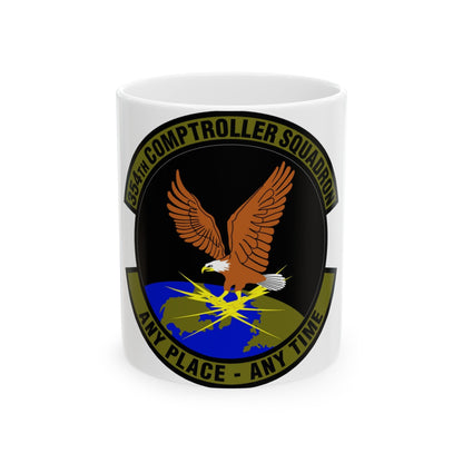 354th Comptroller Squadron (U.S. Air Force) White Coffee Mug-11oz-The Sticker Space