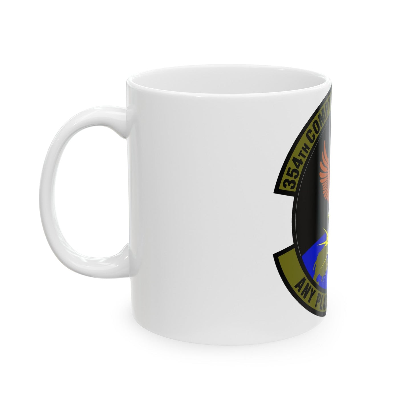 354th Comptroller Squadron (U.S. Air Force) White Coffee Mug-The Sticker Space