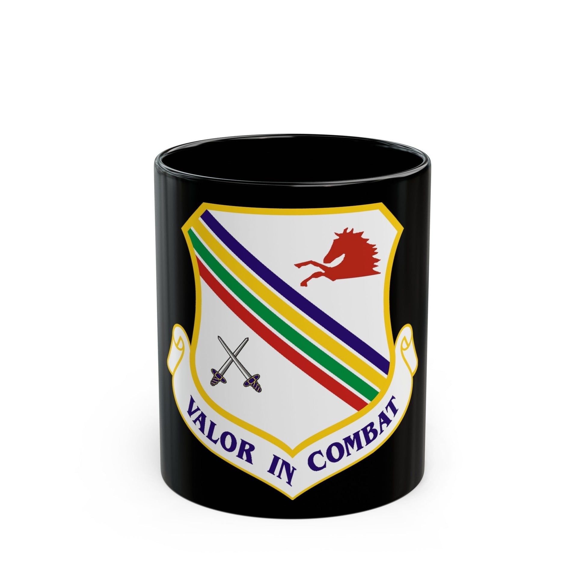 354th Fighter Wing (U.S. Air Force) Black Coffee Mug-11oz-The Sticker Space