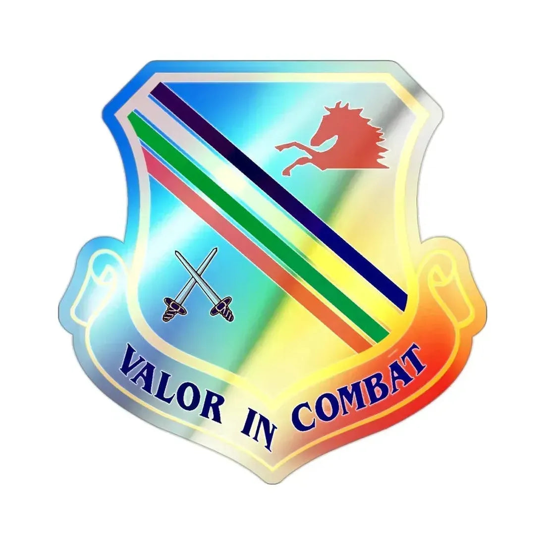 354th Fighter Wing (U.S. Air Force) Holographic STICKER Die-Cut Vinyl Decal 2 Inch Holographic - The Sticker Space