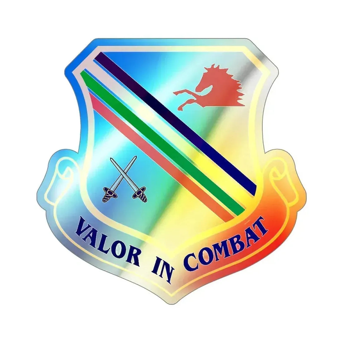 354th Fighter Wing (U.S. Air Force) Holographic STICKER Die-Cut Vinyl Decal 6 Inch Holographic - The Sticker Space