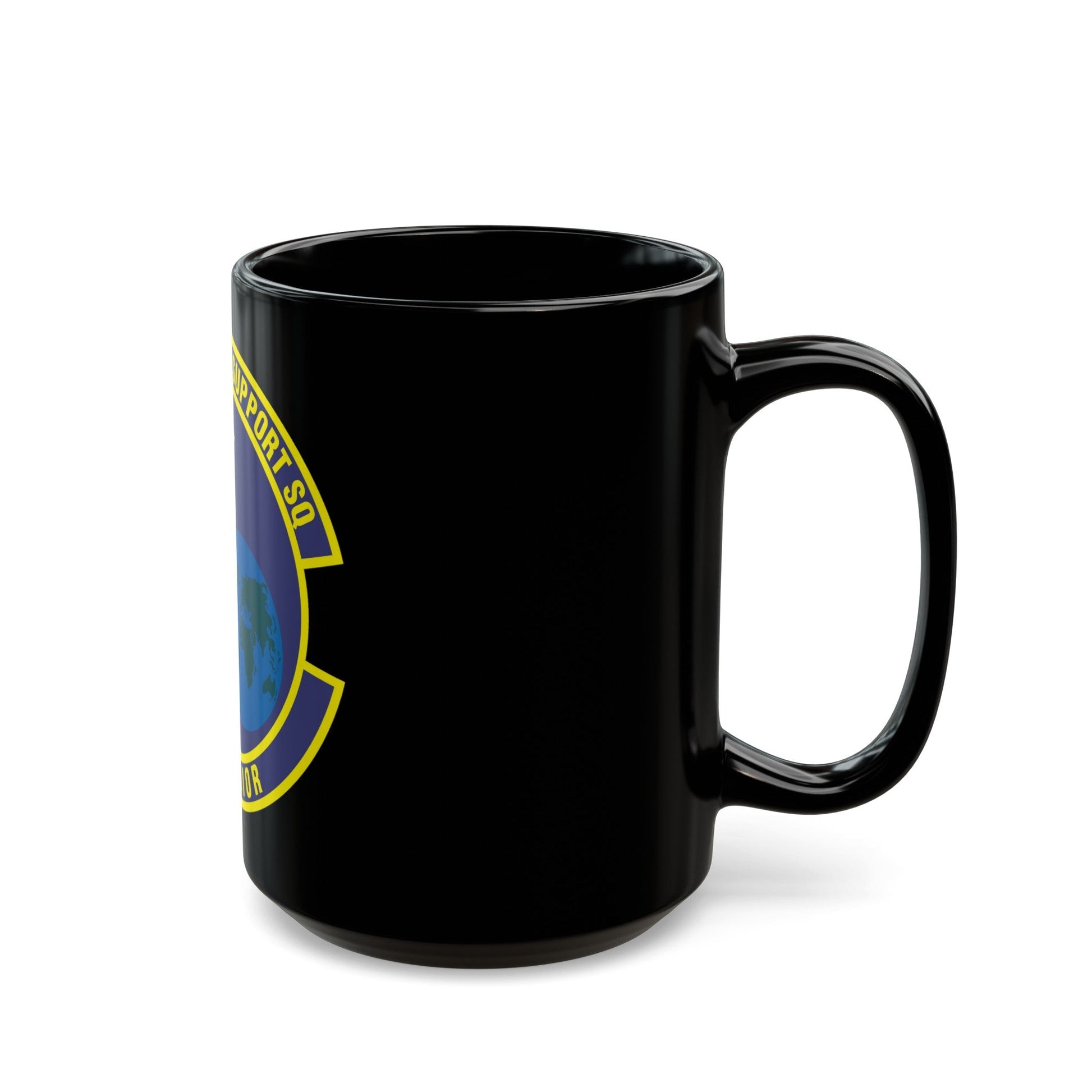 354th Logistics Support Squadron (U.S. Air Force) Black Coffee Mug-The Sticker Space