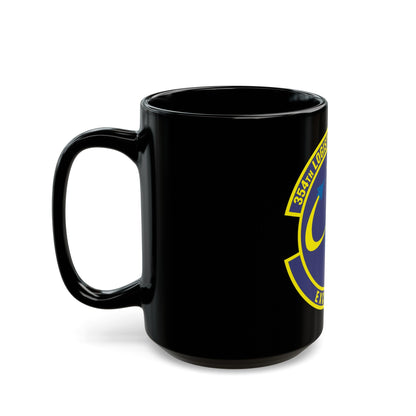 354th Logistics Support Squadron (U.S. Air Force) Black Coffee Mug-The Sticker Space