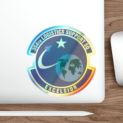 354th Logistics Support Squadron (U.S. Air Force) Holographic STICKER Die-Cut Vinyl Decal-The Sticker Space