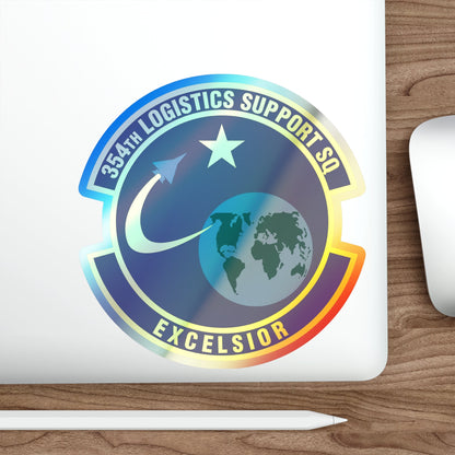 354th Logistics Support Squadron (U.S. Air Force) Holographic STICKER Die-Cut Vinyl Decal-The Sticker Space