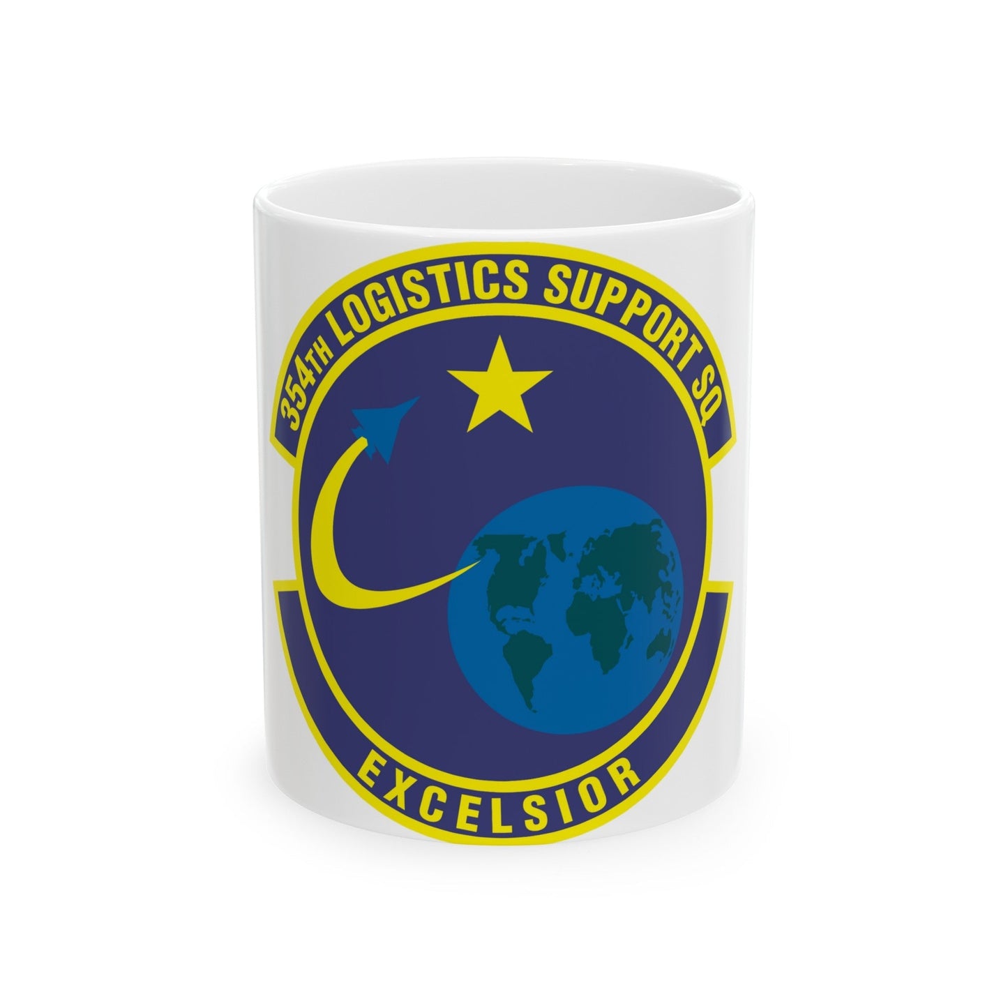 354th Logistics Support Squadron (U.S. Air Force) White Coffee Mug-11oz-The Sticker Space