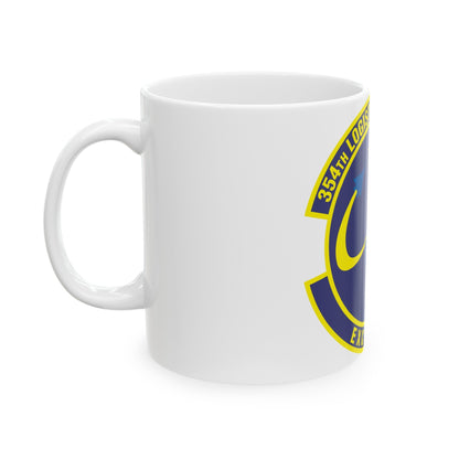 354th Logistics Support Squadron (U.S. Air Force) White Coffee Mug-The Sticker Space