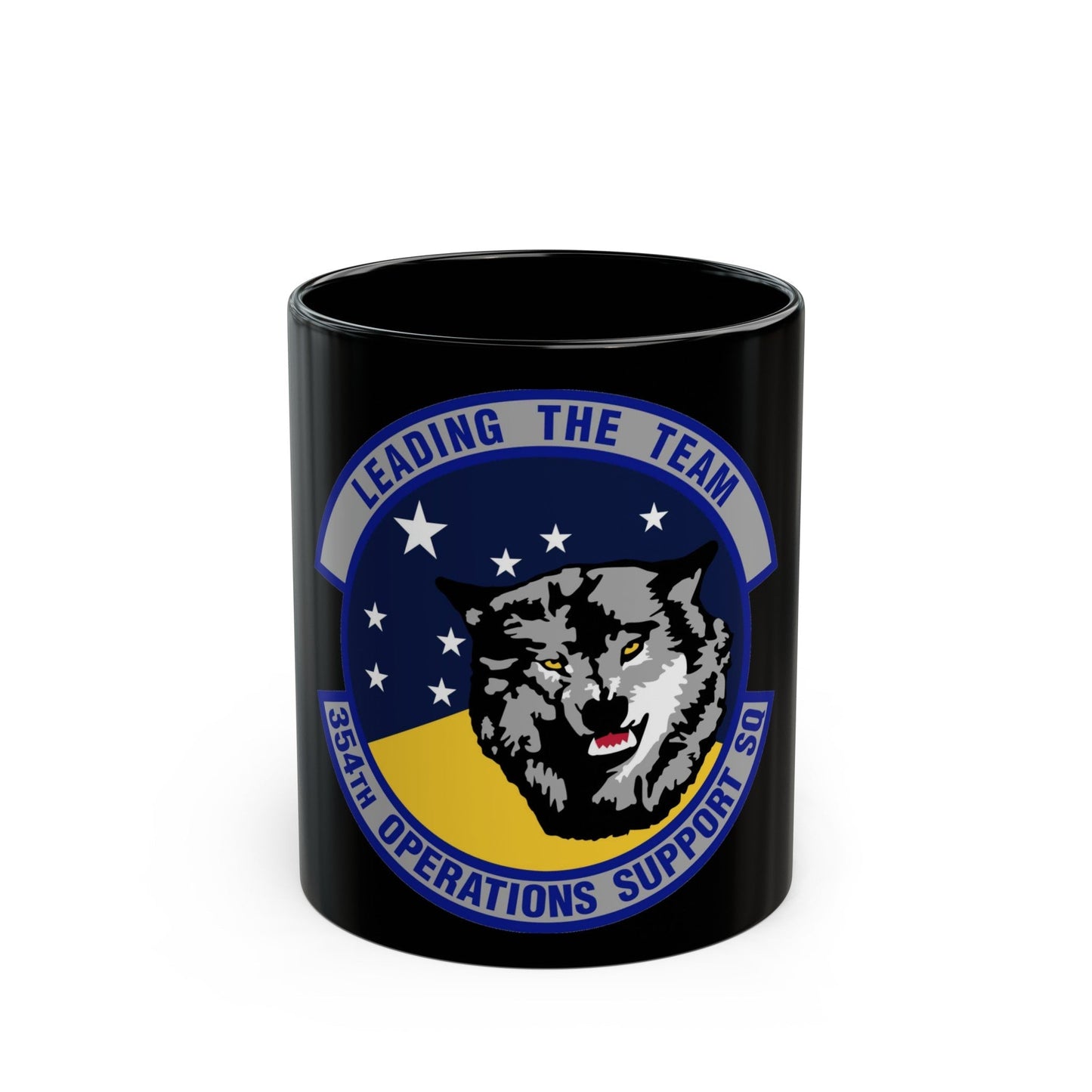 354th Operations Support Squadron (U.S. Air Force) Black Coffee Mug-11oz-The Sticker Space