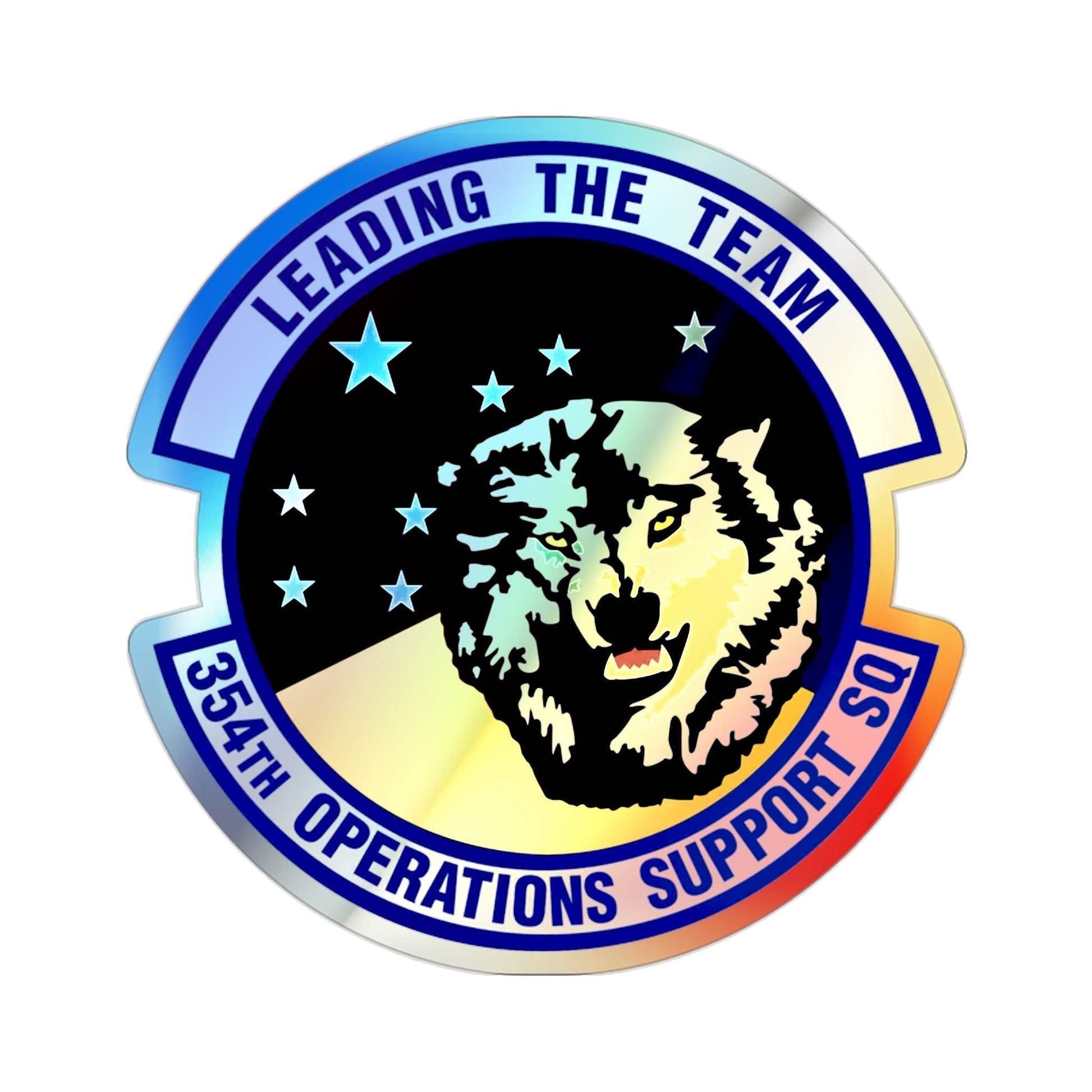 354th Operations Support Squadron (U.S. Air Force) Holographic STICKER Die-Cut Vinyl Decal-2 Inch-The Sticker Space