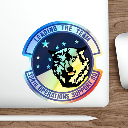 354th Operations Support Squadron (U.S. Air Force) Holographic STICKER Die-Cut Vinyl Decal-The Sticker Space