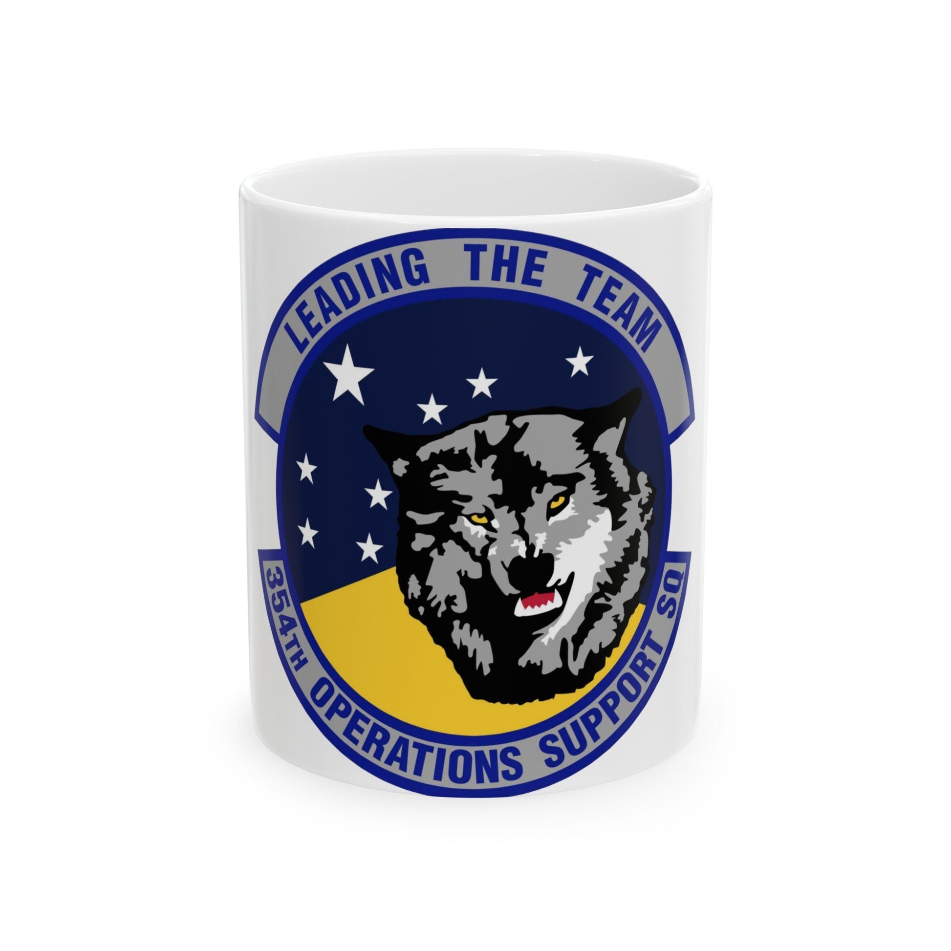 354th Operations Support Squadron (U.S. Air Force) White Coffee Mug-11oz-The Sticker Space