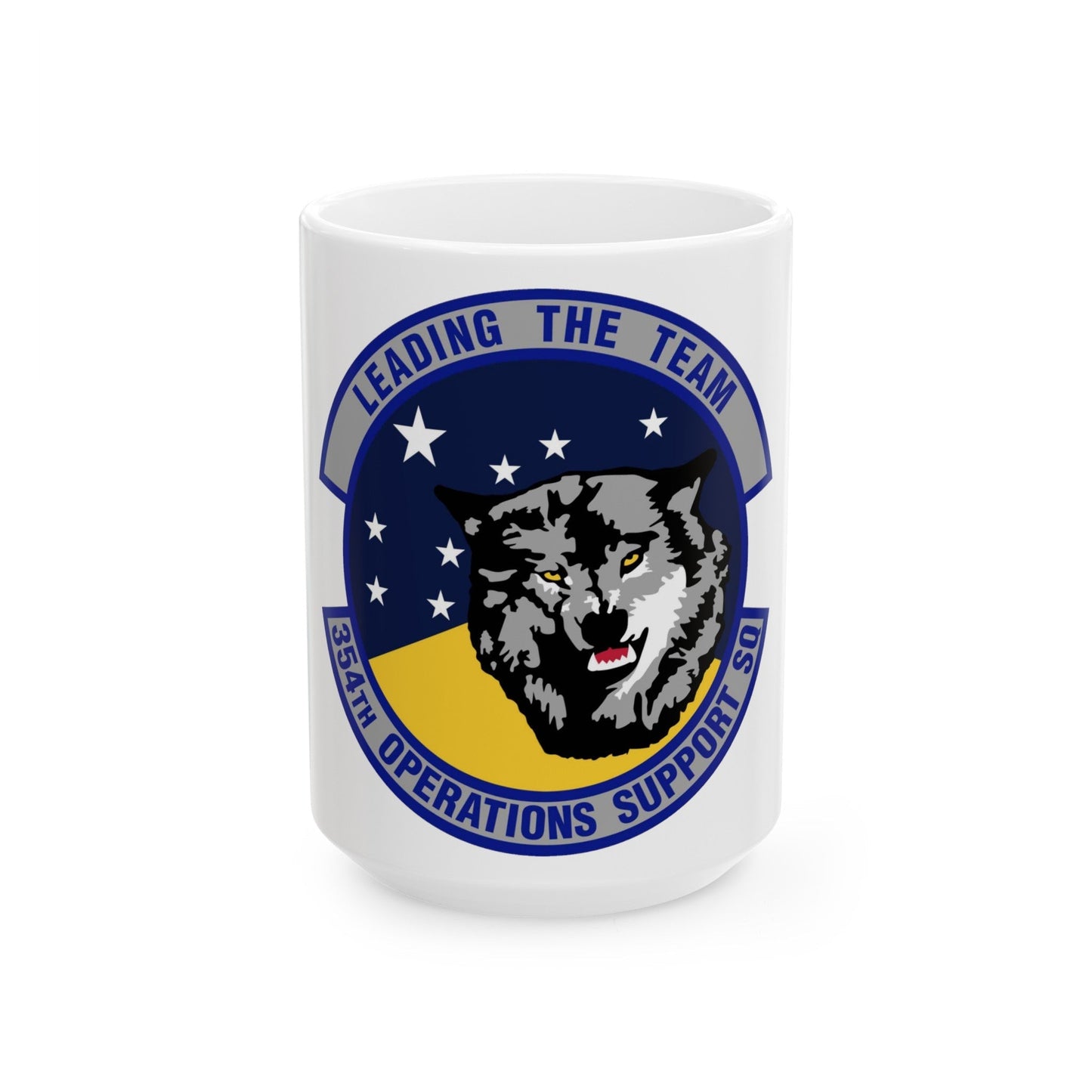 354th Operations Support Squadron (U.S. Air Force) White Coffee Mug-15oz-The Sticker Space