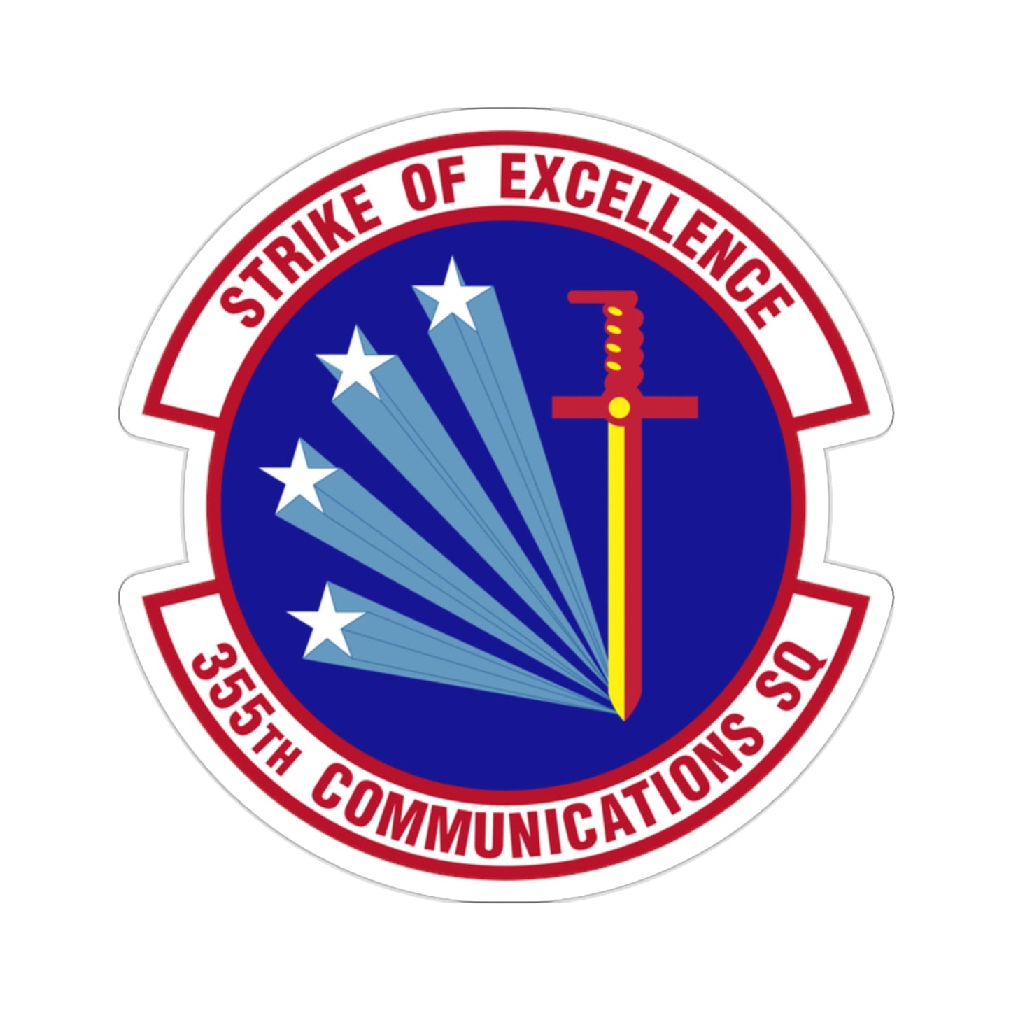 355 Communications Squadron ACC (U.S. Air Force) STICKER Vinyl Die-Cut Decal-2 Inch-The Sticker Space