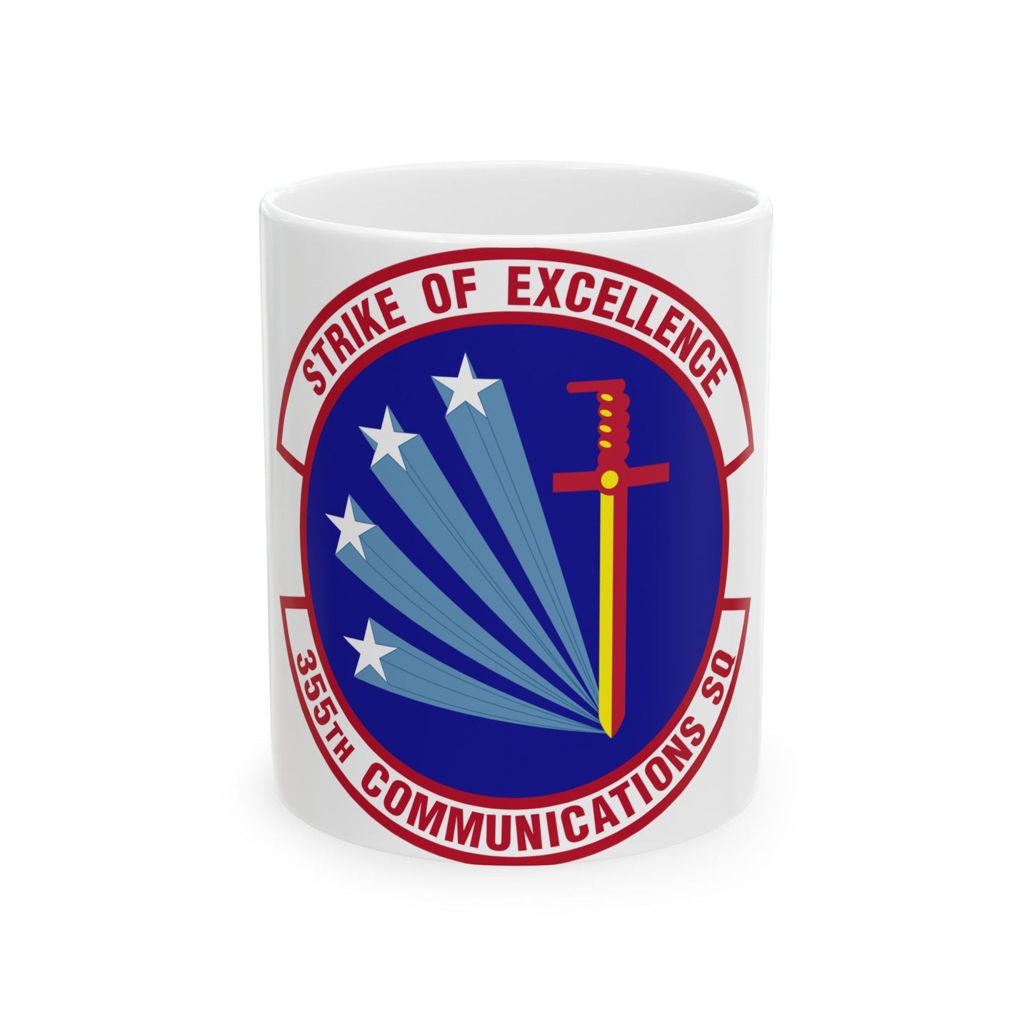 355 Communications Squadron ACC (U.S. Air Force) White Coffee Mug-11oz-The Sticker Space