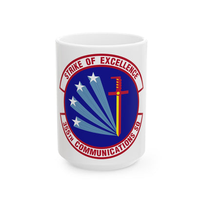 355 Communications Squadron ACC (U.S. Air Force) White Coffee Mug-15oz-The Sticker Space