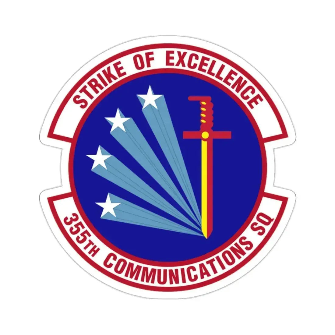 355 Communications Squadron ACC (U.S. Air Force) STICKER Vinyl Die-Cut Decal 2 Inch - The Sticker Space