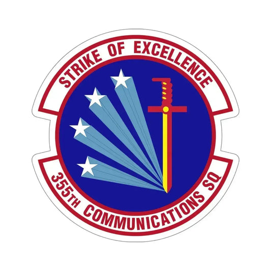 355 Communications Squadron ACC (U.S. Air Force) STICKER Vinyl Die-Cut Decal 6 Inch - The Sticker Space