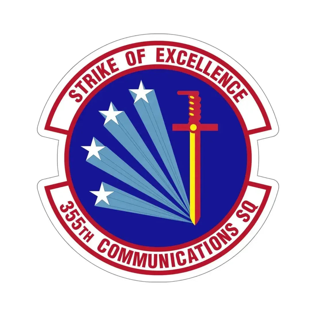 355 Communications Squadron ACC (U.S. Air Force) STICKER Vinyl Die-Cut Decal - The Sticker Space