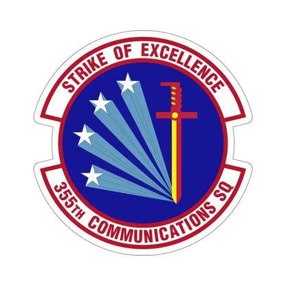 355 Communications Squadron ACC (U.S. Air Force) STICKER Vinyl Die-Cut Decal - The Sticker Space
