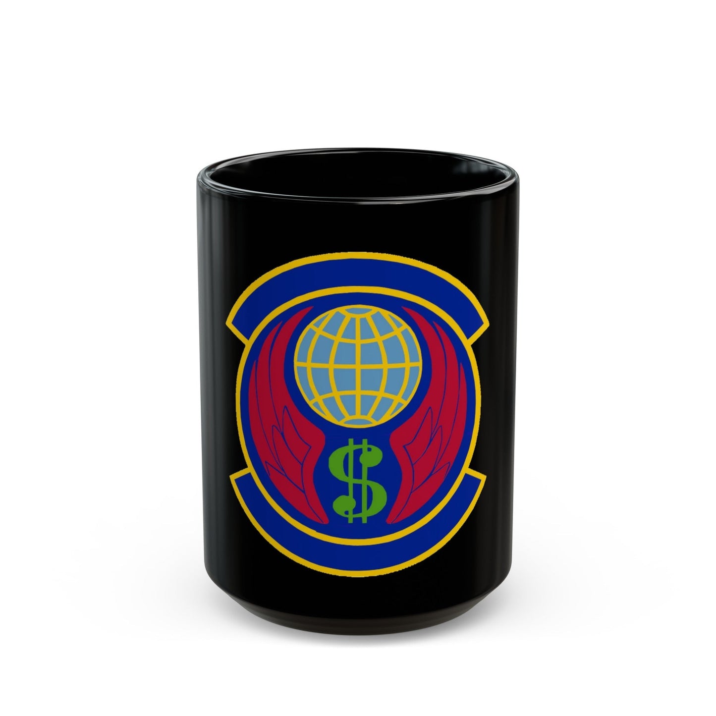 355 Comptroller Squadron ACC (U.S. Air Force) Black Coffee Mug-15oz-The Sticker Space