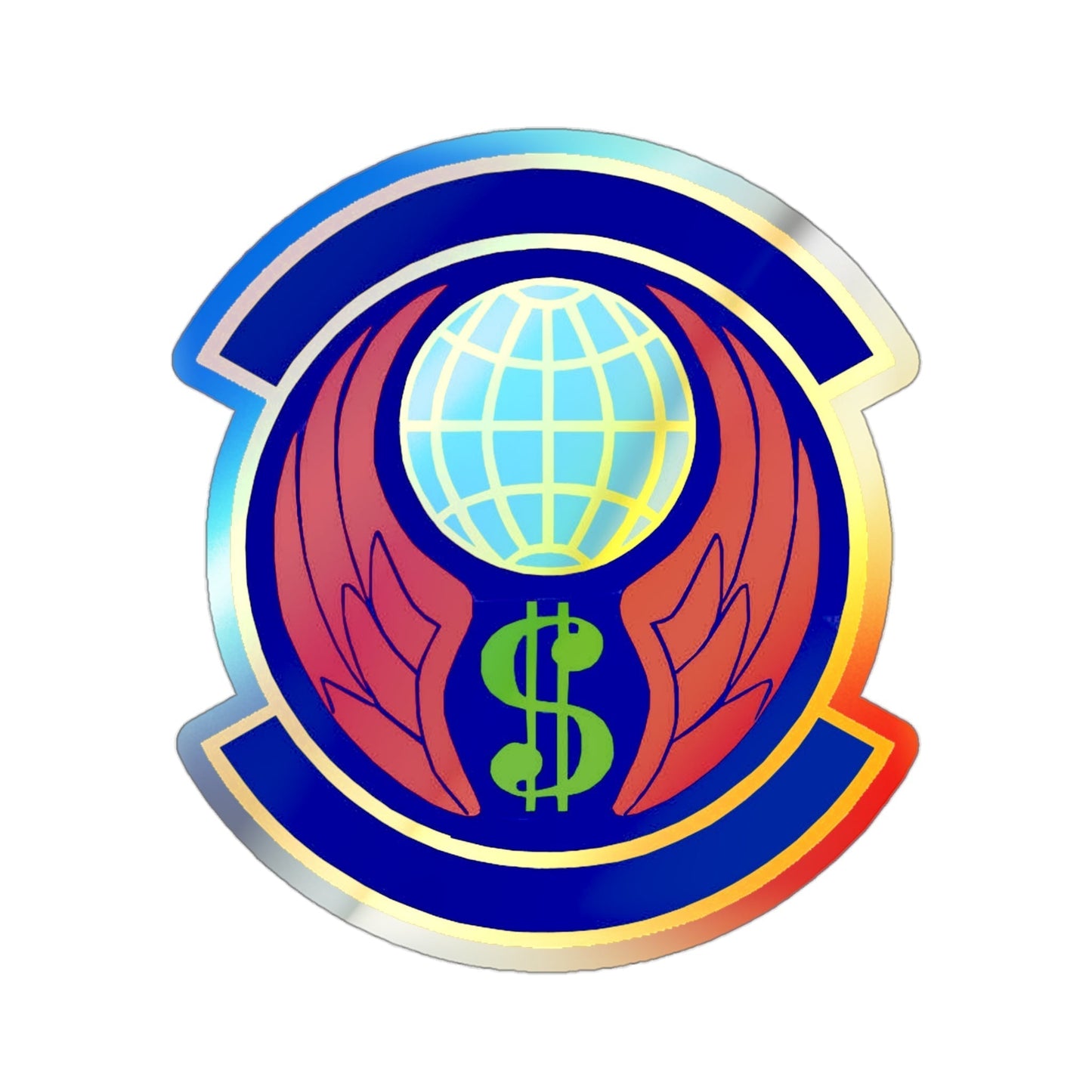 355 Comptroller Squadron ACC (U.S. Air Force) Holographic STICKER Die-Cut Vinyl Decal-3 Inch-The Sticker Space