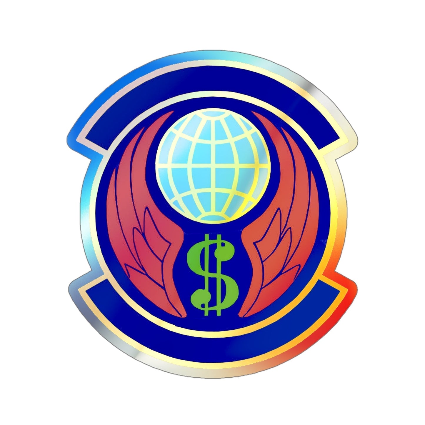 355 Comptroller Squadron ACC (U.S. Air Force) Holographic STICKER Die-Cut Vinyl Decal-4 Inch-The Sticker Space