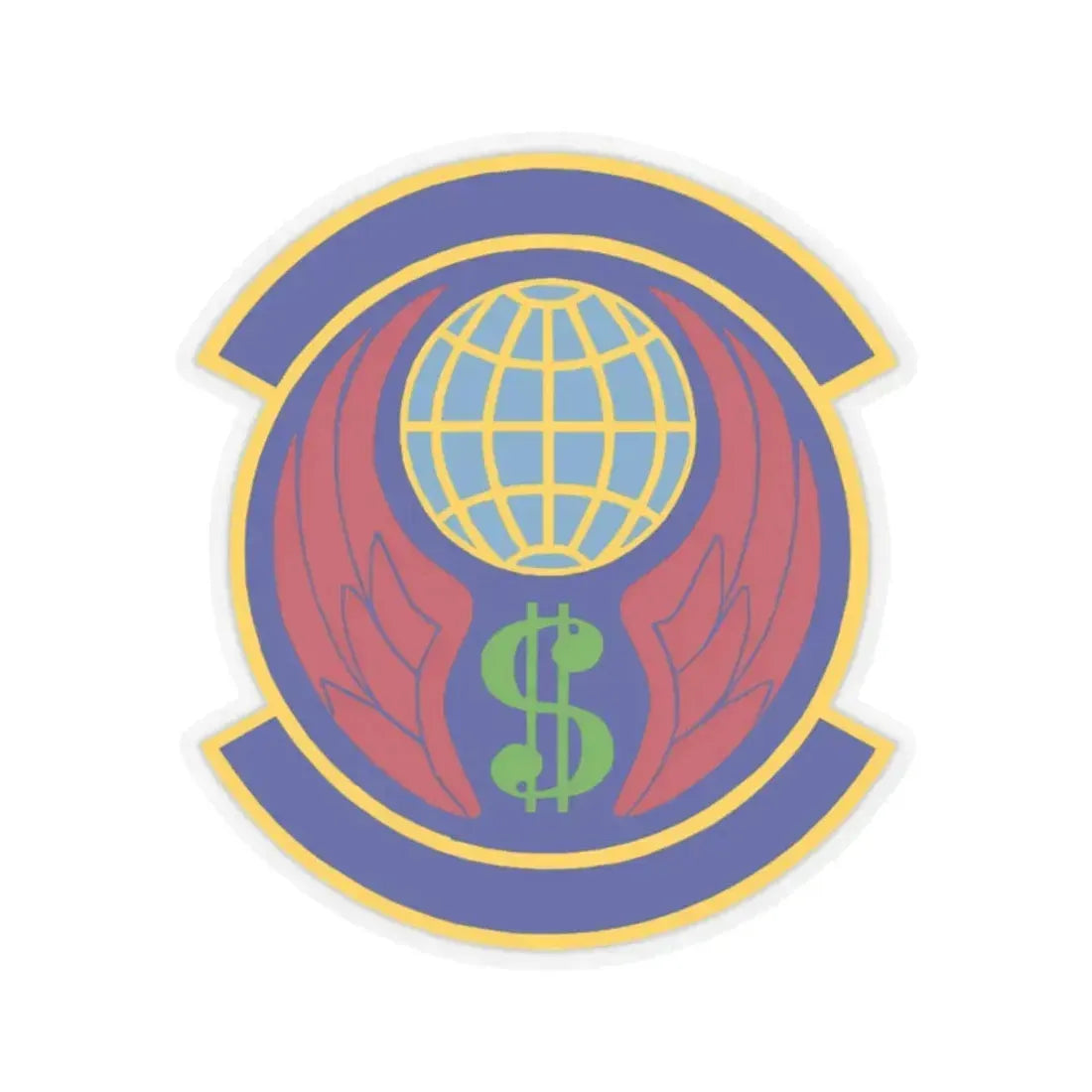 355 Comptroller Squadron ACC (U.S. Air Force) STICKER Vinyl Kiss-Cut Decal 2 Inch Transparent - The Sticker Space