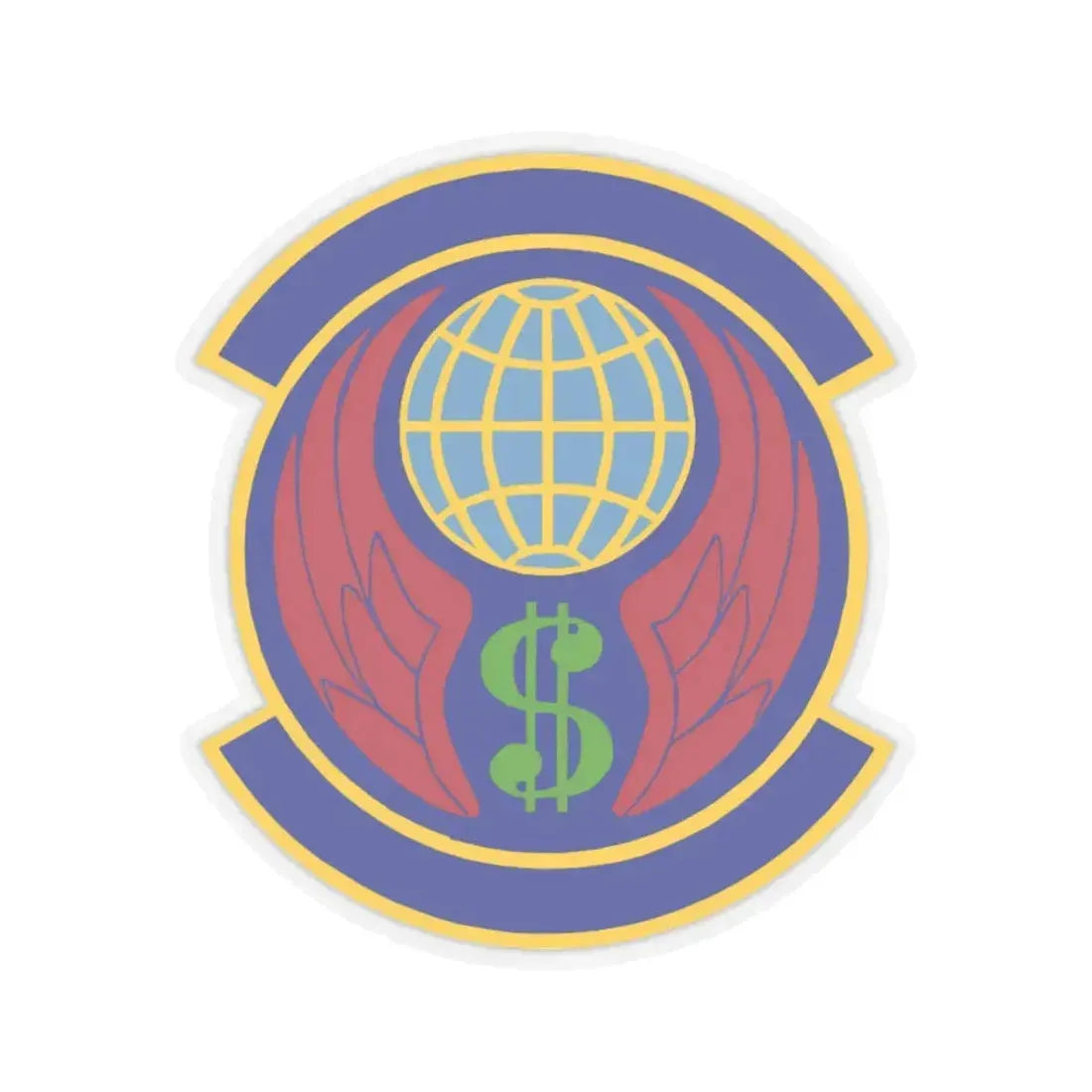 355 Comptroller Squadron ACC (U.S. Air Force) STICKER Vinyl Kiss-Cut Decal 3 Inch Transparent - The Sticker Space