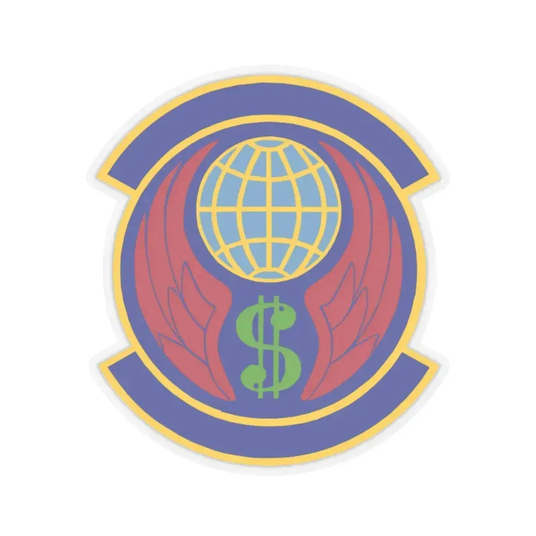355 Comptroller Squadron ACC (U.S. Air Force) STICKER Vinyl Kiss-Cut Decal 4 Inch Transparent - The Sticker Space