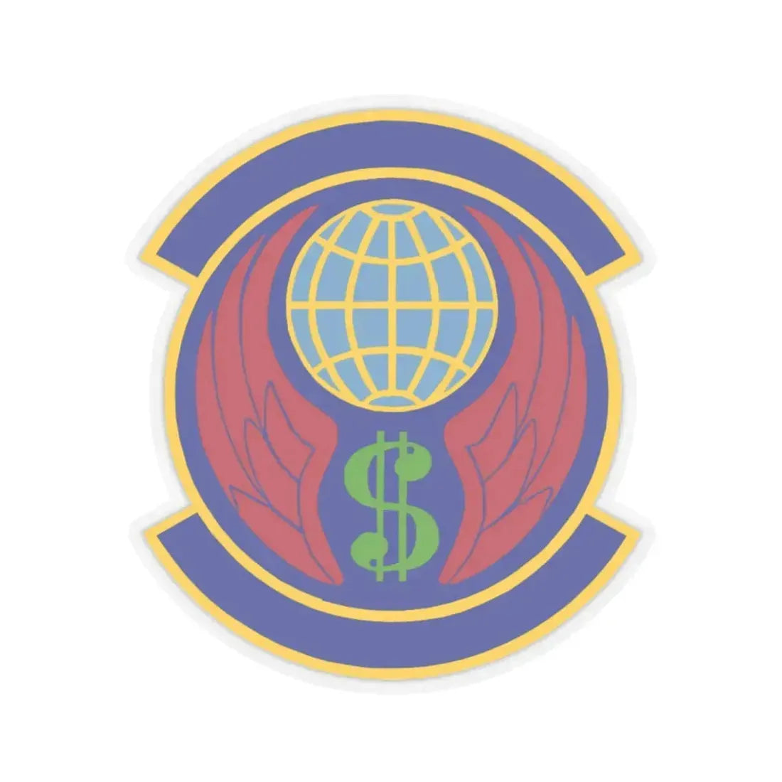 355 Comptroller Squadron ACC (U.S. Air Force) STICKER Vinyl Kiss-Cut Decal 6 Inch Transparent - The Sticker Space