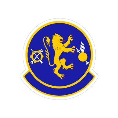 355 Equipment Maintenance Squadron ACC (U.S. Air Force) REVERSE PRINT Transparent Die-Cut STICKER 4 Inch Die-Cut Transparent - The Sticker Space