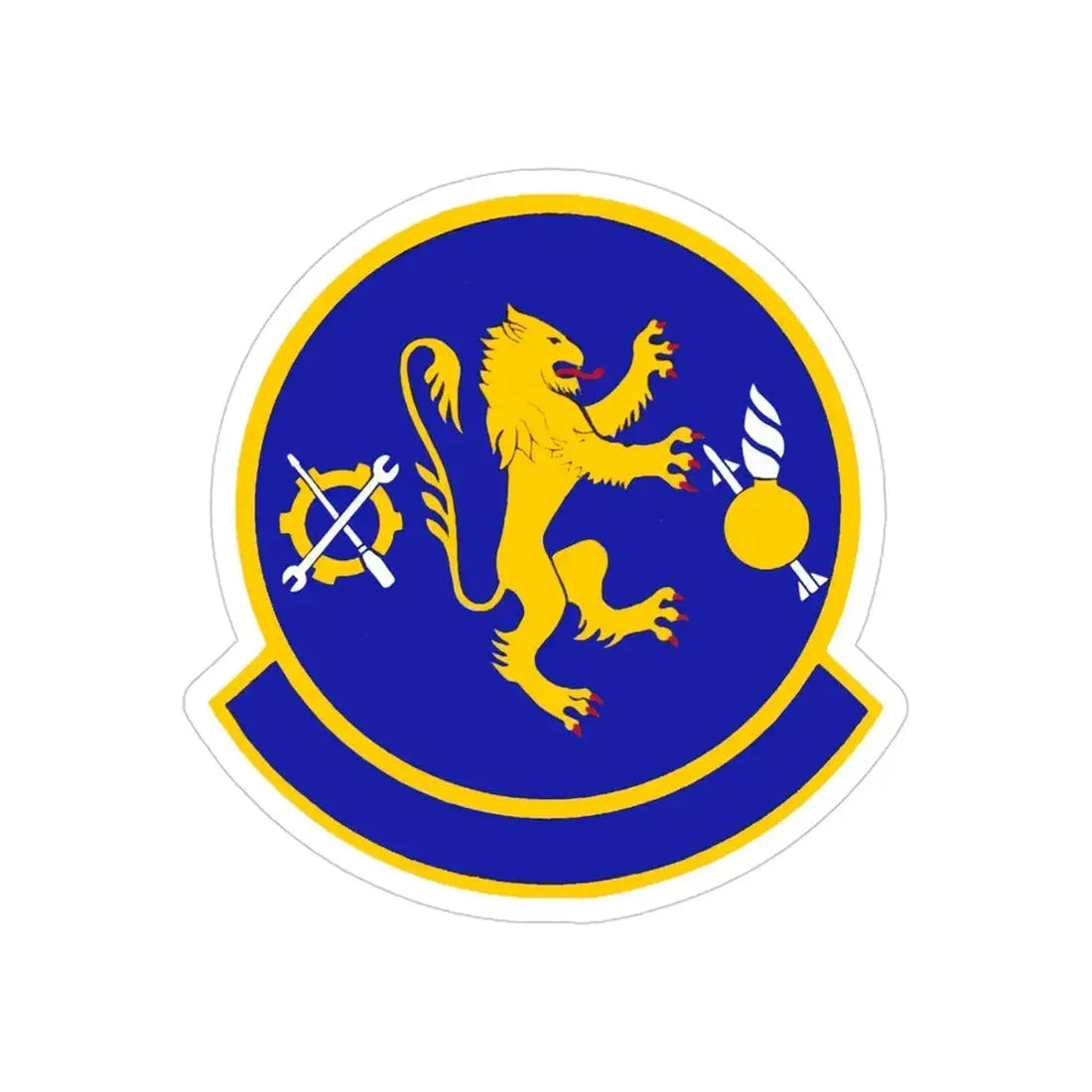 355 Equipment Maintenance Squadron ACC (U.S. Air Force) REVERSE PRINT Transparent Die-Cut STICKER - The Sticker Space