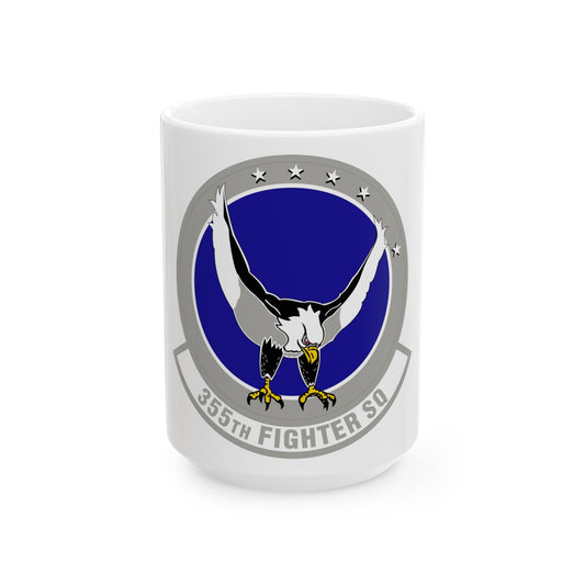 355 Fighter Squadron PACAF (U.S. Air Force) White Coffee Mug-15oz-The Sticker Space