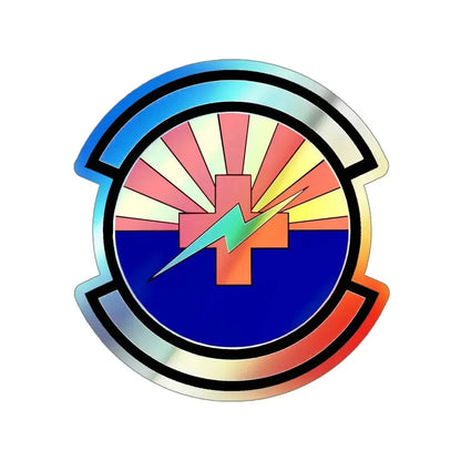 355 Healthcare Operations Squadron ACC (U.S. Air Force) Holographic STICKER Die-Cut Vinyl Decal 5 Inch Holographic - The Sticker Space