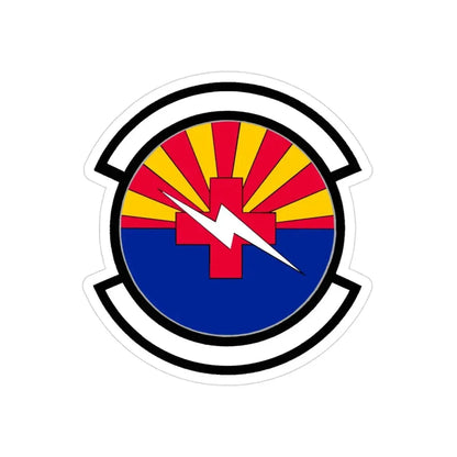 355 Healthcare Operations Squadron ACC (U.S. Air Force) REVERSE PRINT Transparent Die-Cut STICKER - The Sticker Space