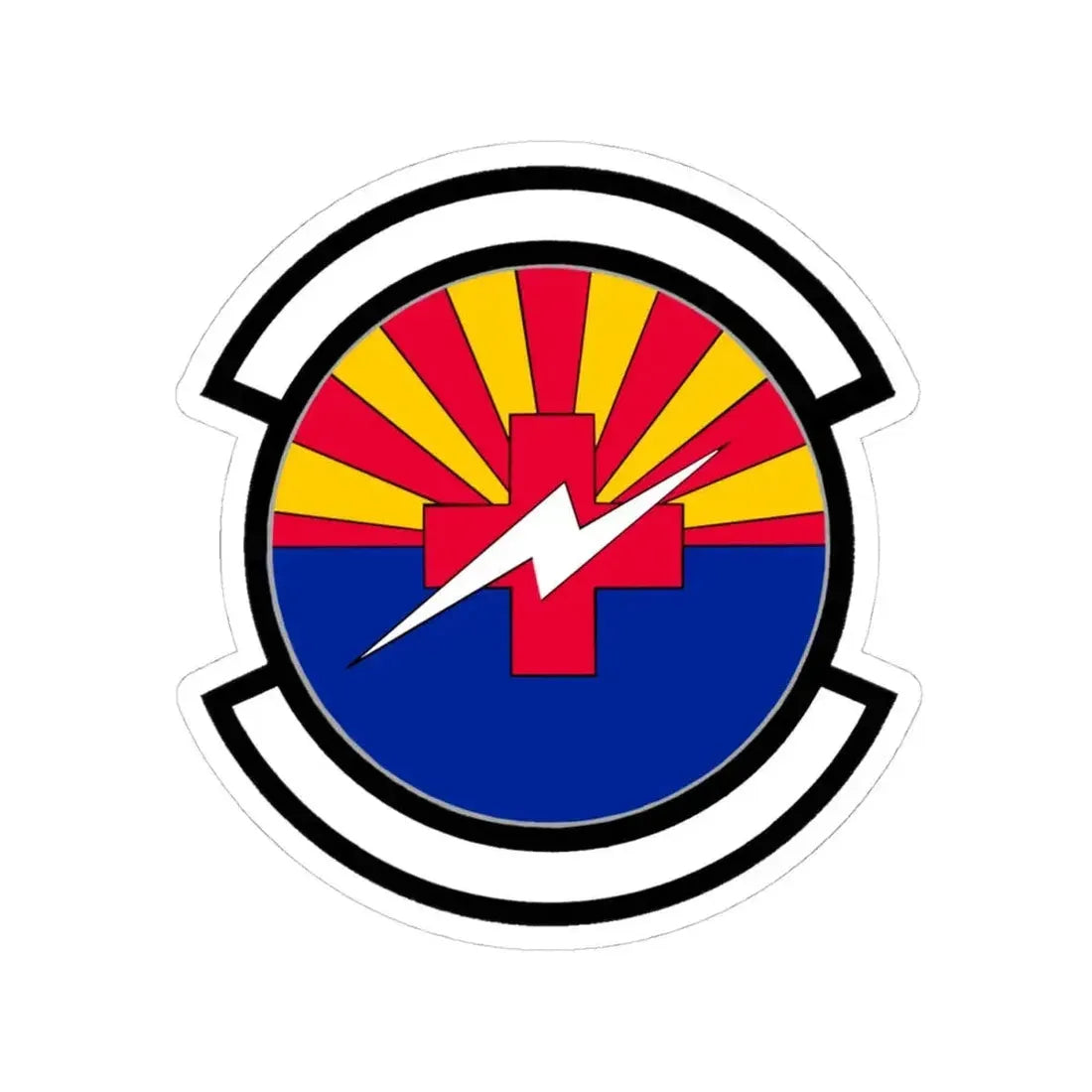 355 Healthcare Operations Squadron ACC (U.S. Air Force) STICKER Vinyl Kiss-Cut Decal 4 Inch White - The Sticker Space