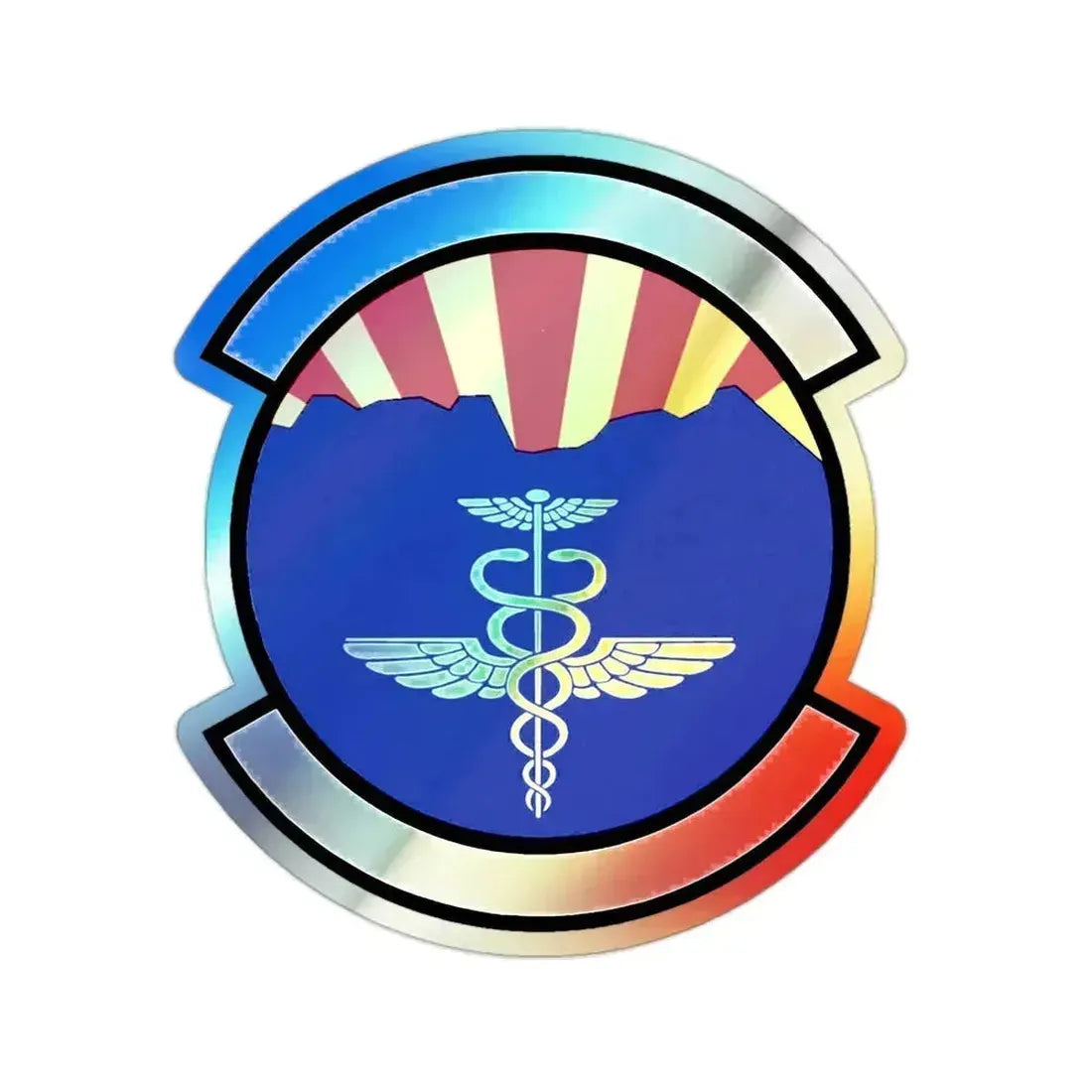 355 Operational Medical Readiness Squadron ACC (U.S. Air Force) Holographic STICKER Die-Cut Vinyl Decal 2 Inch Holographic - The Sticker Space