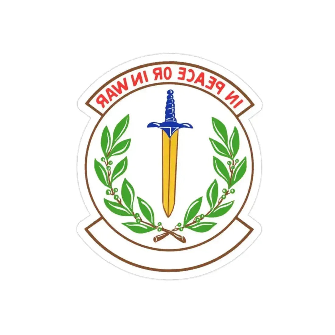 355 Security Forces Squadron ACC (U.S. Air Force) REVERSE PRINT Transparent Die-Cut STICKER 2 Inch Die-Cut Transparent - The Sticker Space