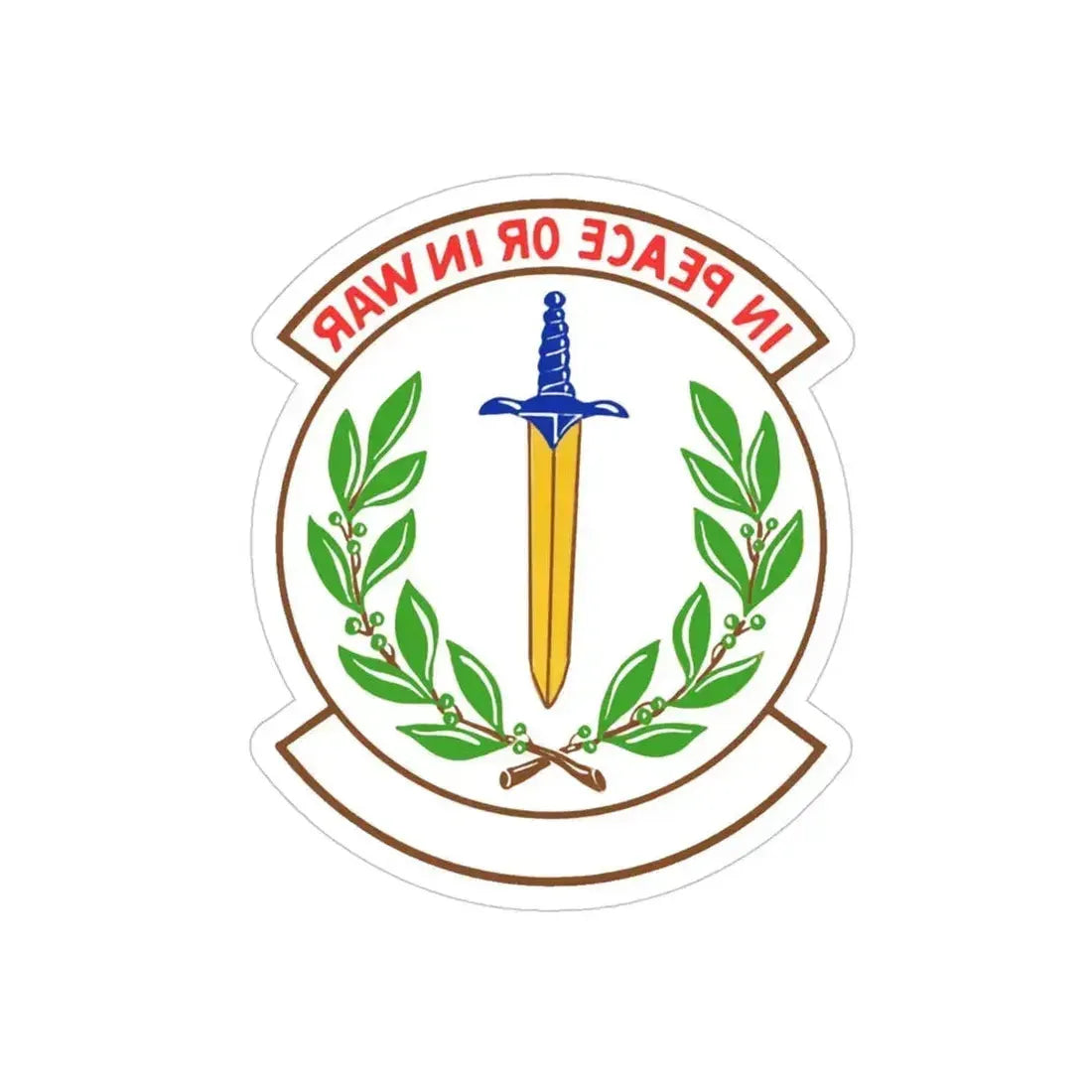 355 Security Forces Squadron ACC (U.S. Air Force) REVERSE PRINT Transparent Die-Cut STICKER 4 Inch Die-Cut Transparent - The Sticker Space