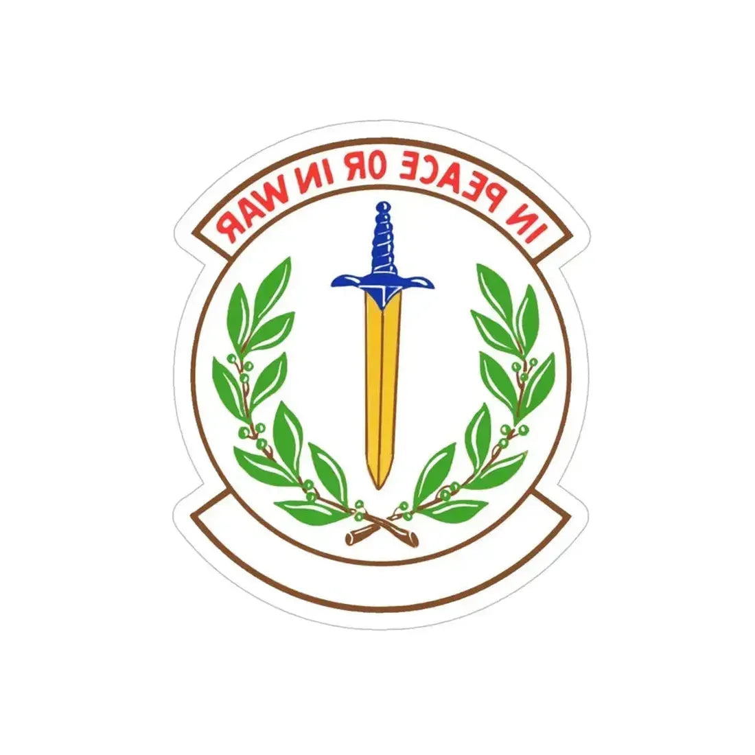 355 Security Forces Squadron ACC (U.S. Air Force) REVERSE PRINT Transparent Die-Cut STICKER 5 Inch Die-Cut Transparent - The Sticker Space